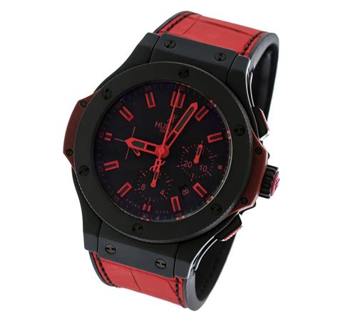 hublot red and black watch